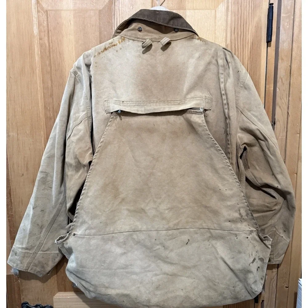 Carhartt Vintage Hunting Shooting Jacket Large‎ DBL Shoulder Detachable Large